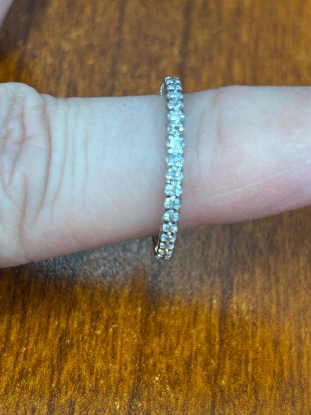 ZALES 1/2 cttw Diamond Eternity Band, 14k WG with Lifetime Protection Plan - Picture 7 of 9